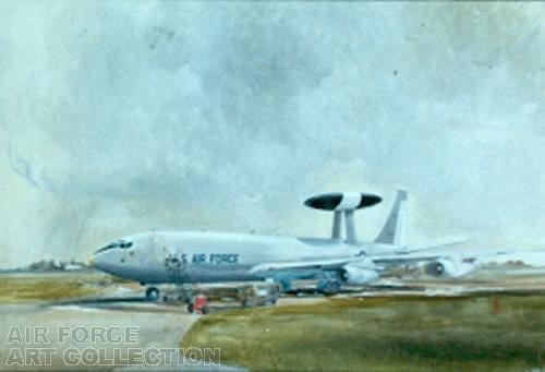 AWACS AT RAF MILDENHALL, U.K.